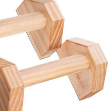Load image into Gallery viewer, Wooden Bar Push-Up Stand
