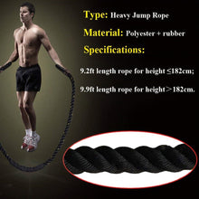 Load image into Gallery viewer, Fitness Heavy Jump Rope Crossfit Weighted Battle

