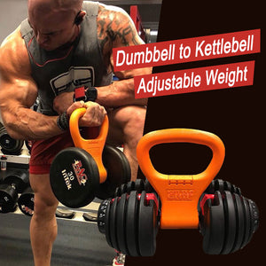 Dumbbells Kettlebell Grip Adjustable