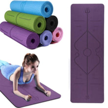 Load image into Gallery viewer, Yoga Mat With Position Line Fitness
