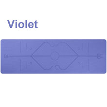 Load image into Gallery viewer, Yoga Mat With Position Line Fitness
