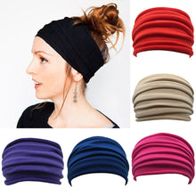 Load image into Gallery viewer, Solid Elastic Sports Gym Yoga Headband
